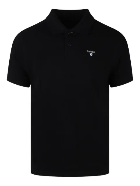 Barbour playera tipo polo con logo bordado