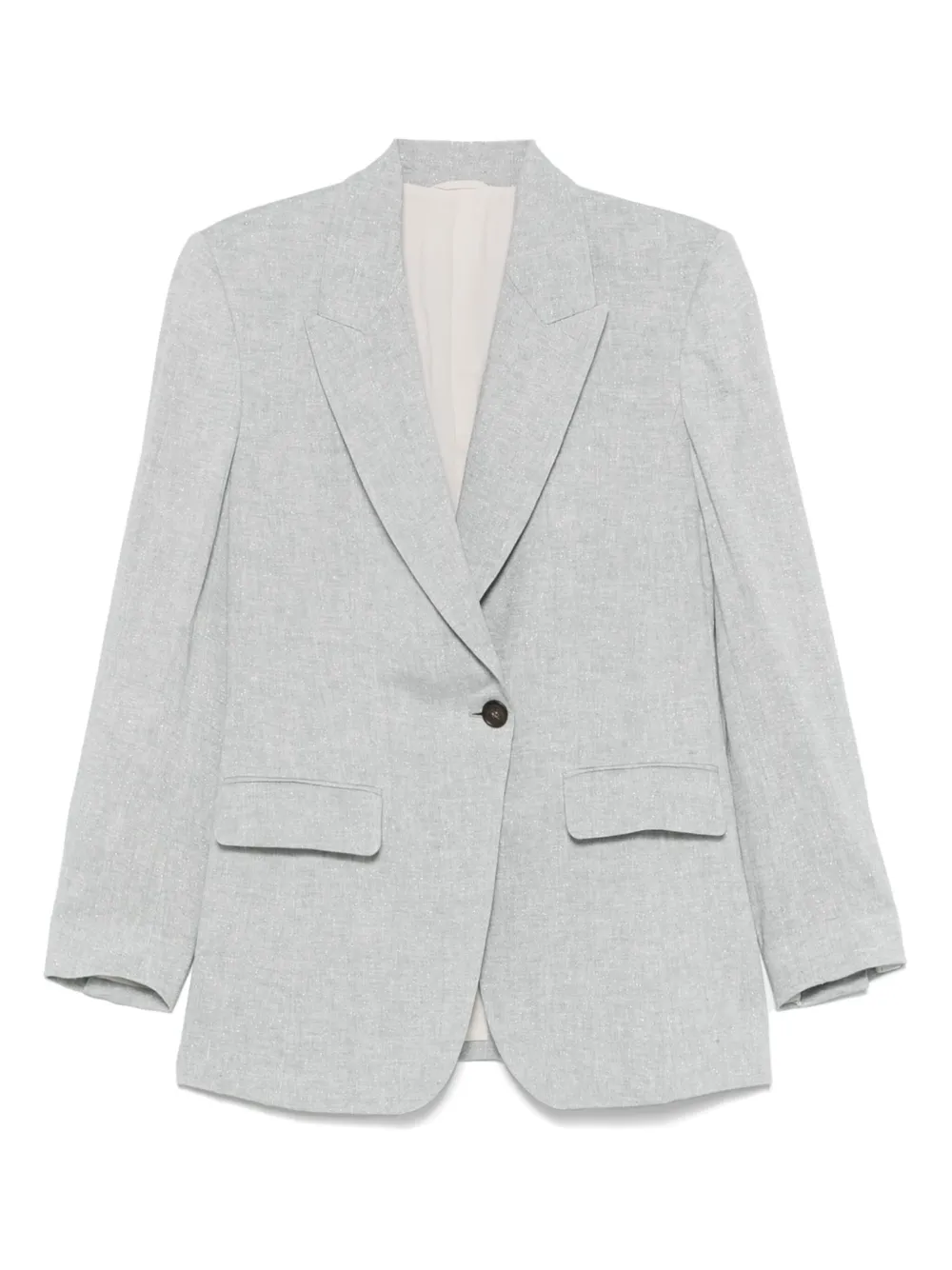 Brunello Cucinelli single-breasted blazer | Grey | Image 1
