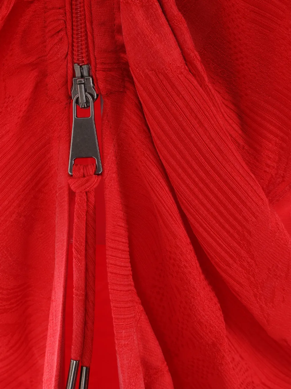 Vivienne Westwood Asymmetrische jurk met rits Rood