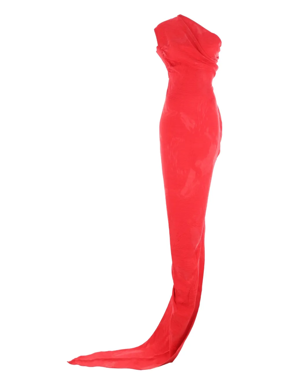 Vivienne Westwood Asymmetrische jurk met rits Rood
