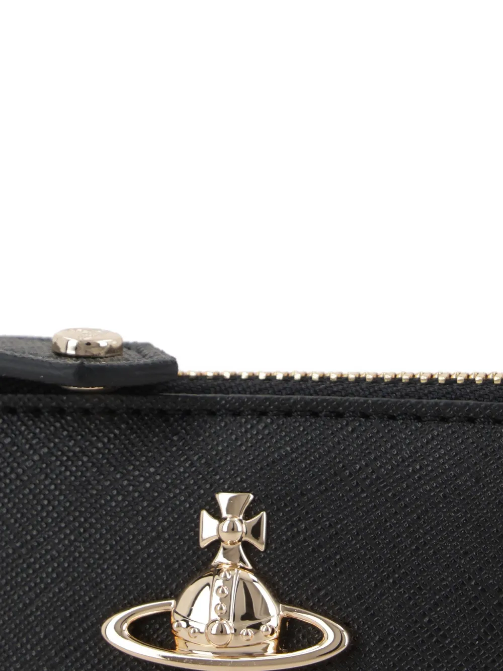 Vivienne Westwood Orb top-zip wallet Zwart