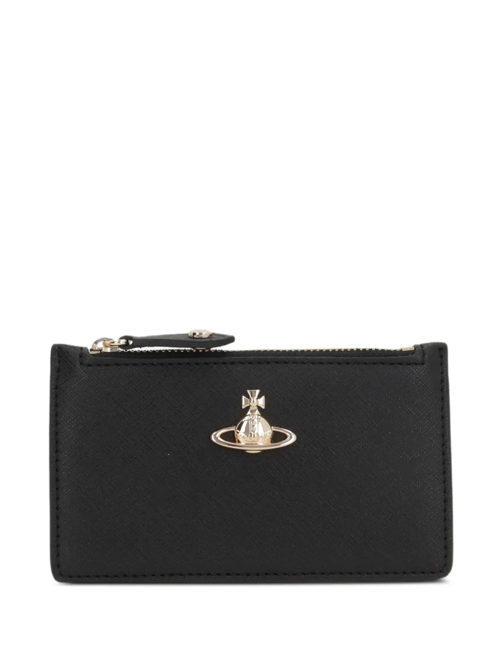 Vivienne Westwood Orb top-zip wallet Zwart