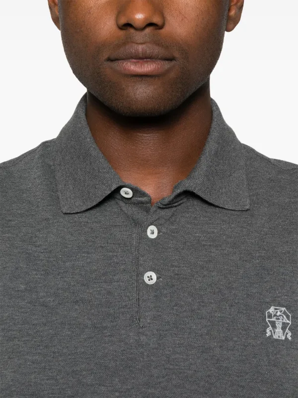 [美品]Brunello Cucinelli グレー ポロシャツ　Sサイズ Brunello Cucinelli ポロシャツ | グレー | FARFETCH JP