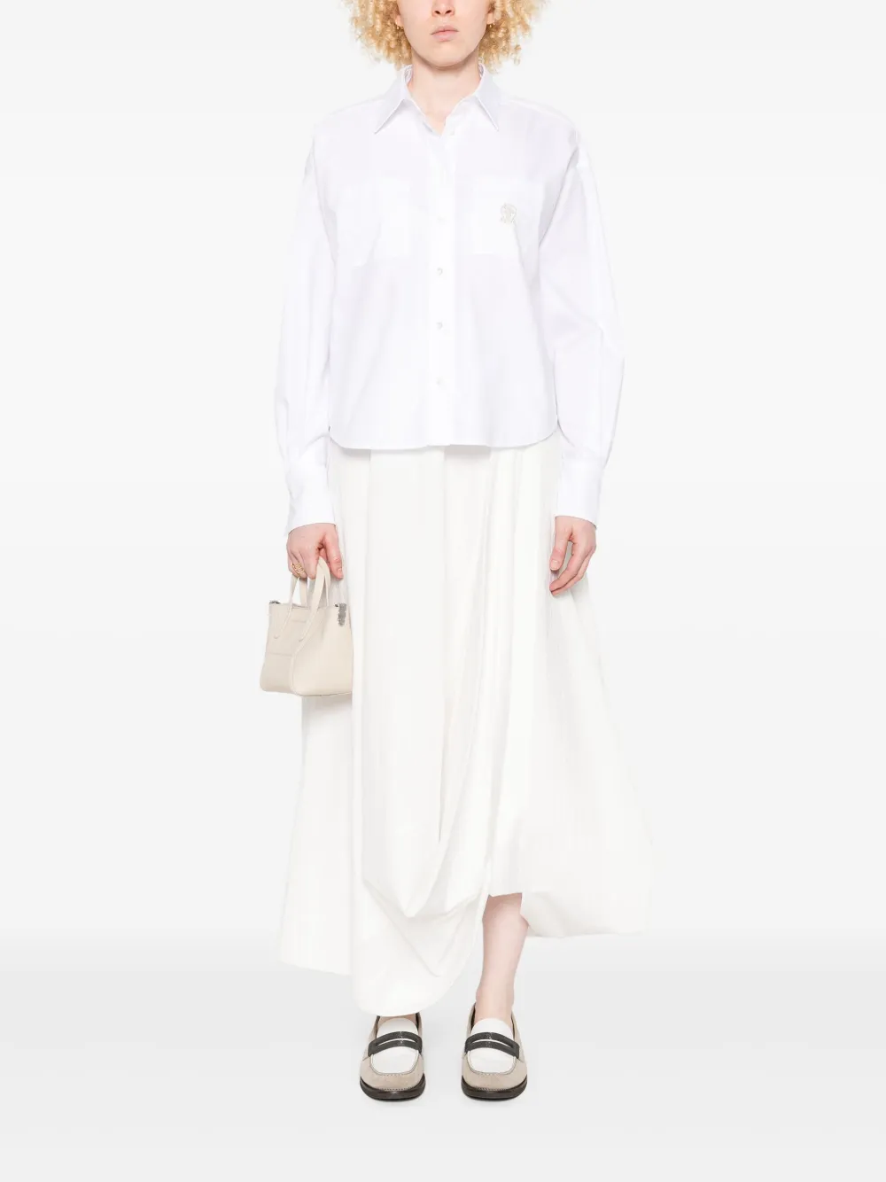 Brunello Cucinelli Katoenen shirt - Wit