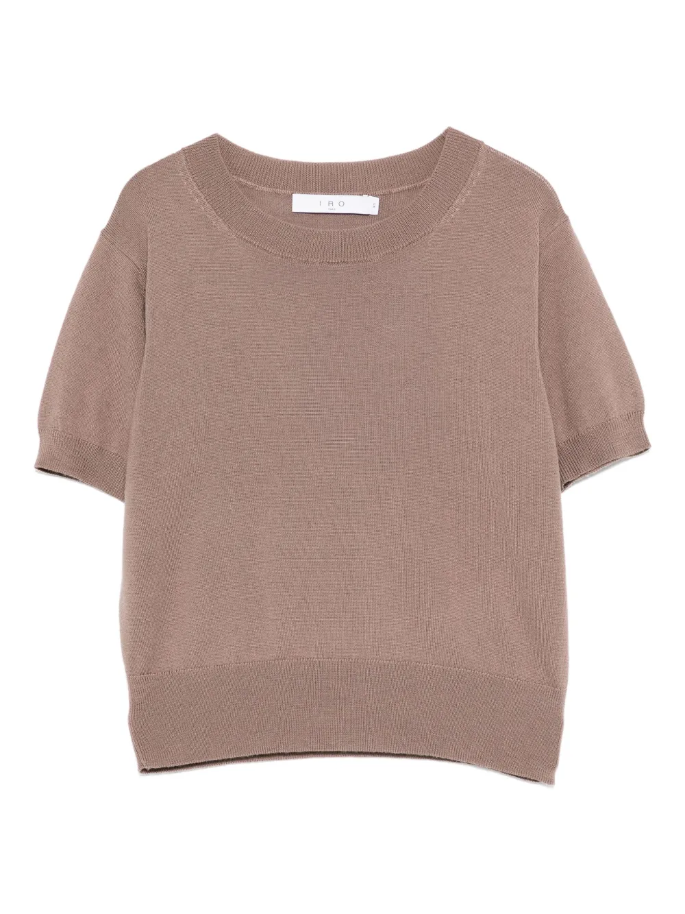 IRO short-sleeve wool top | Brown | Image 1