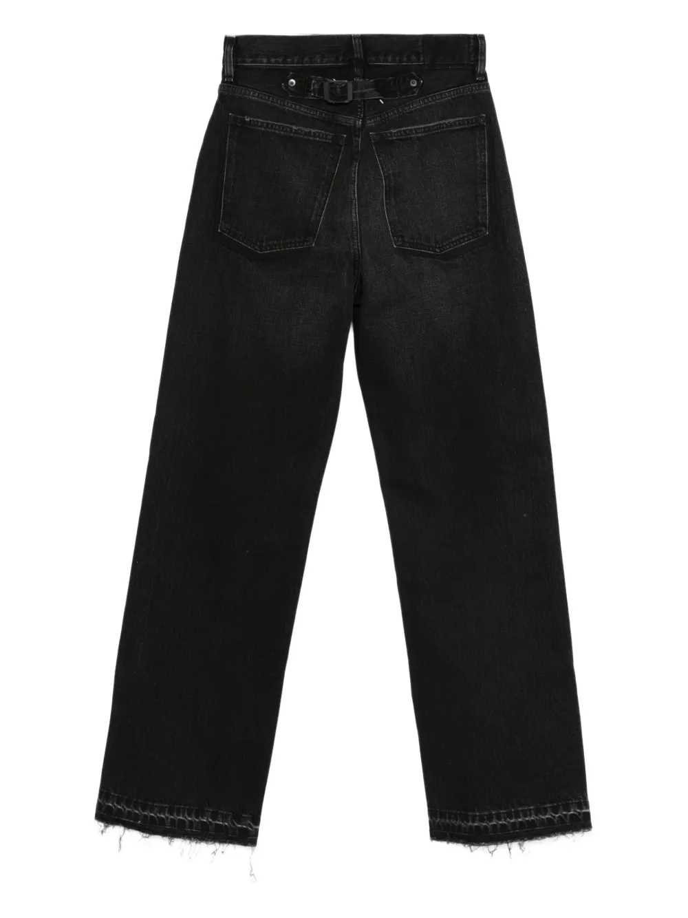 Maison Margiela frayed-hem jeans - Zwart