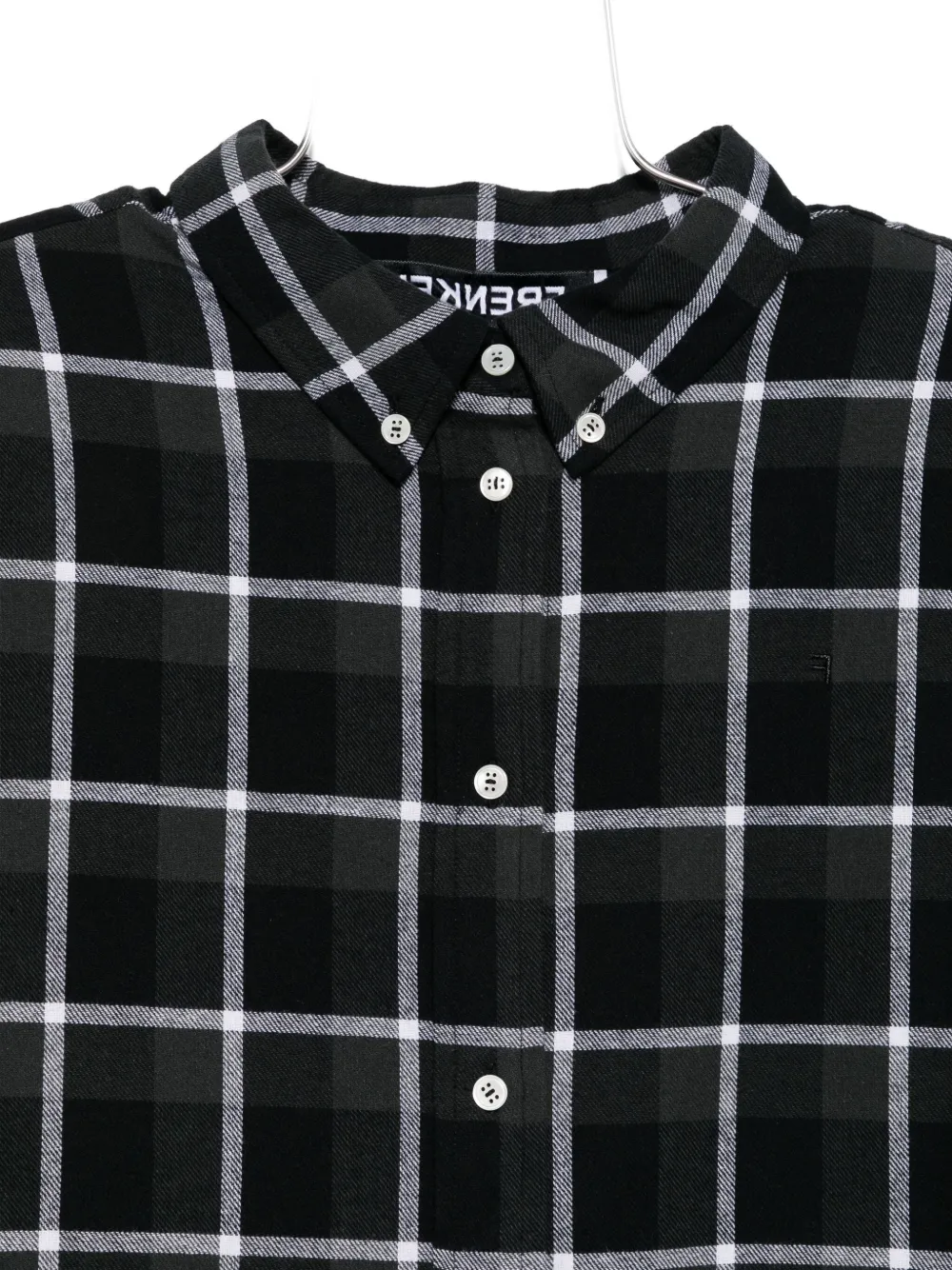 Frenken Check-pattern Shirt In Black