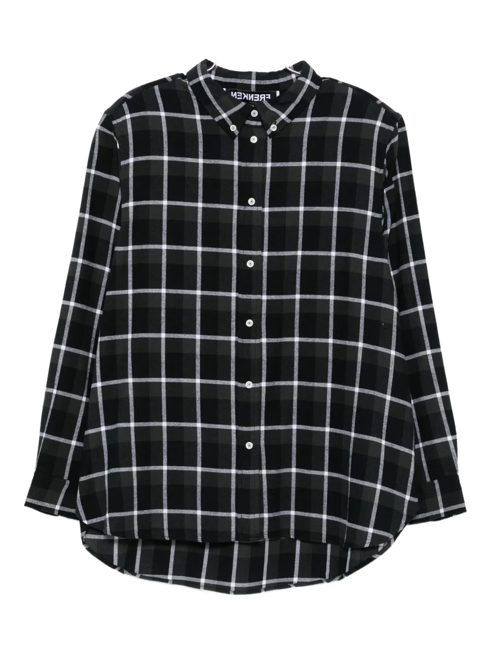 Frenken Check-pattern Shirt In Black