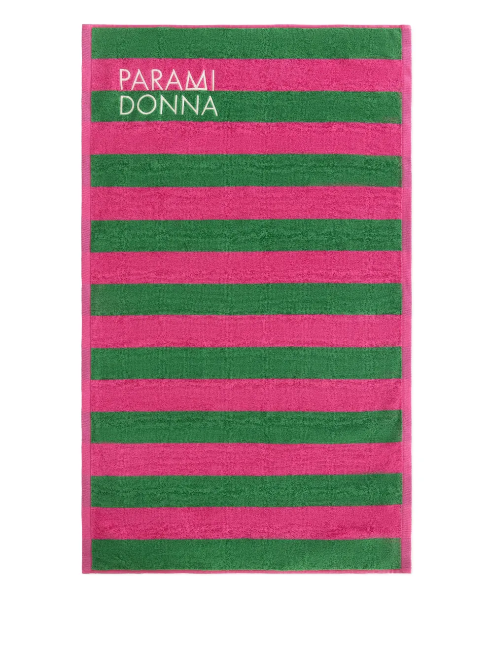 PARAMIDONNA Kids medium striped beach towel - ピンク PARAMIDONNA Kids medium striped beach towel - ピンク