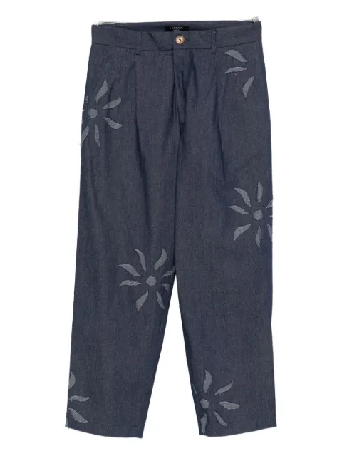Labrum London pantalones con apliques florales