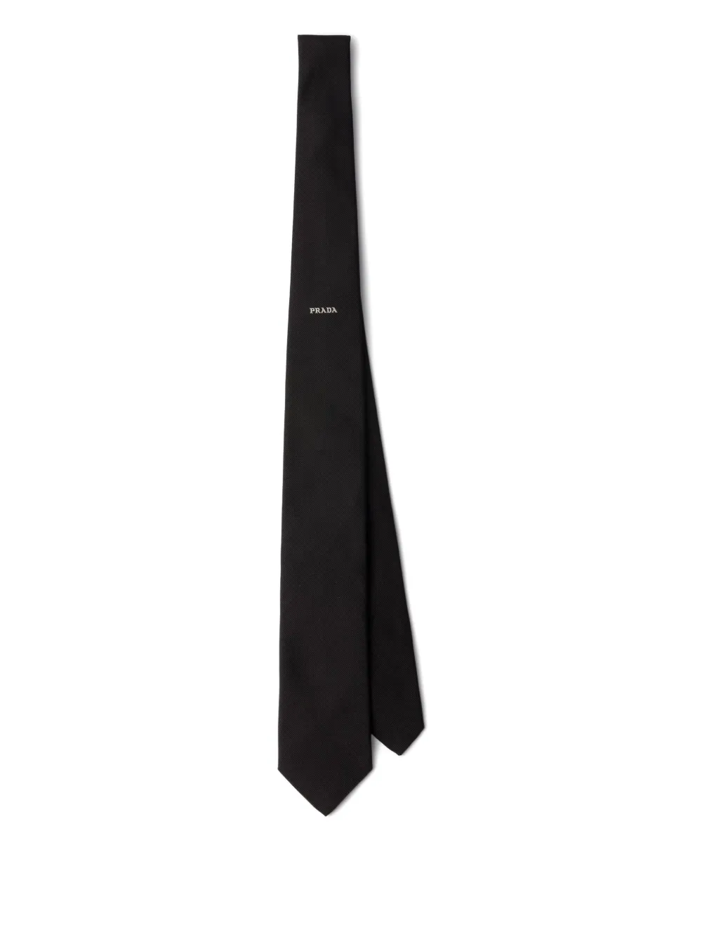 Prada silk tie Zwart
