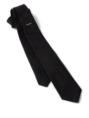 小物 PRADA ARCHIVE ESCALATOR SILK TIE Iron Gray/Red Silk tie | PRADA