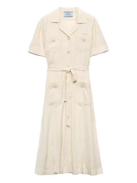 Prada lace shirt dress