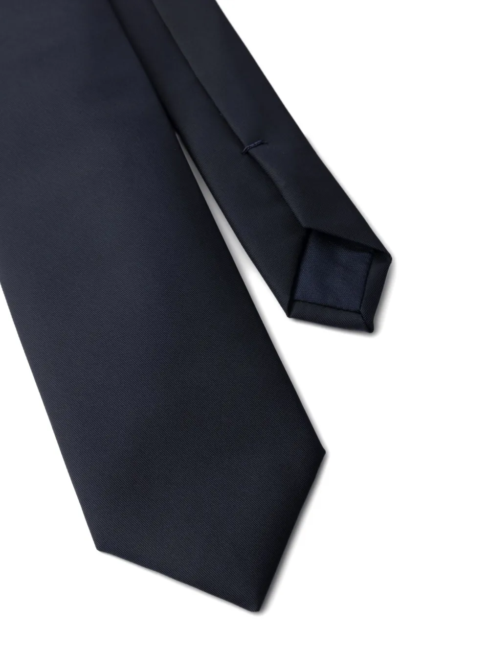 Prada Stropdas met driehoekig logo Blauw