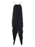 LOEWE draped halterneck dress - Black