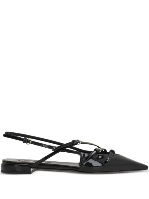 Miu Miu Slingback-Pumps aus Lackleder