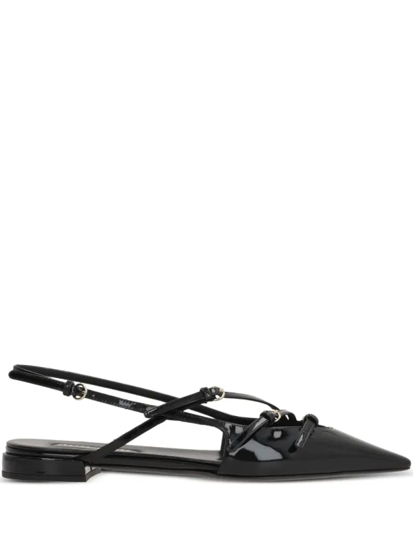 靴 archive miu miu patent pumps black Miu Miu Patent Leather Slingback Pumps | Black | FARFETCH RO