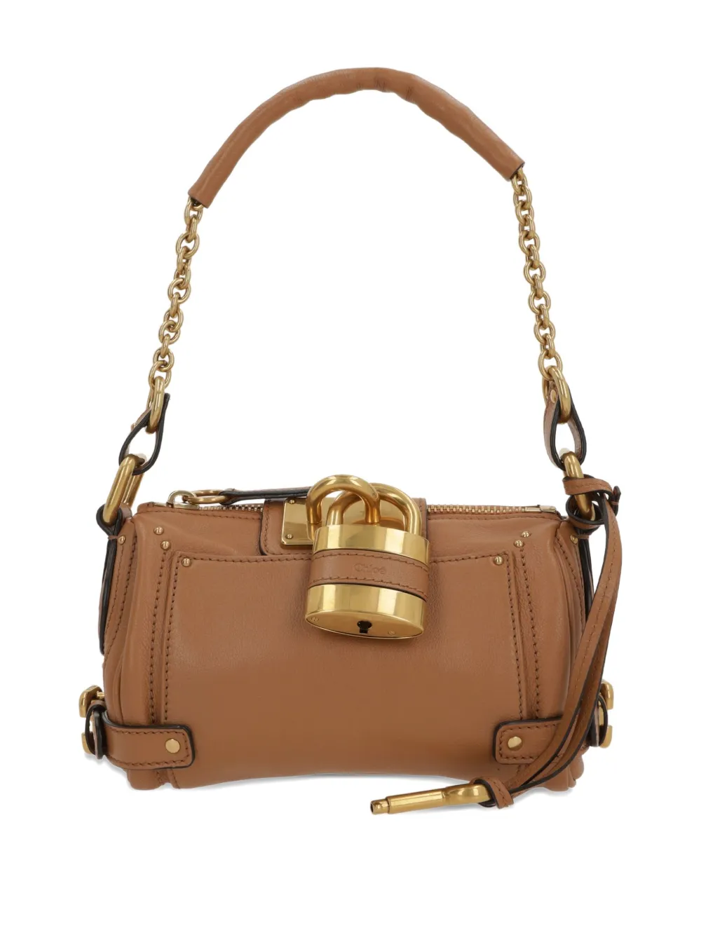 Chloé small Paddington leather tote bag - Bruin