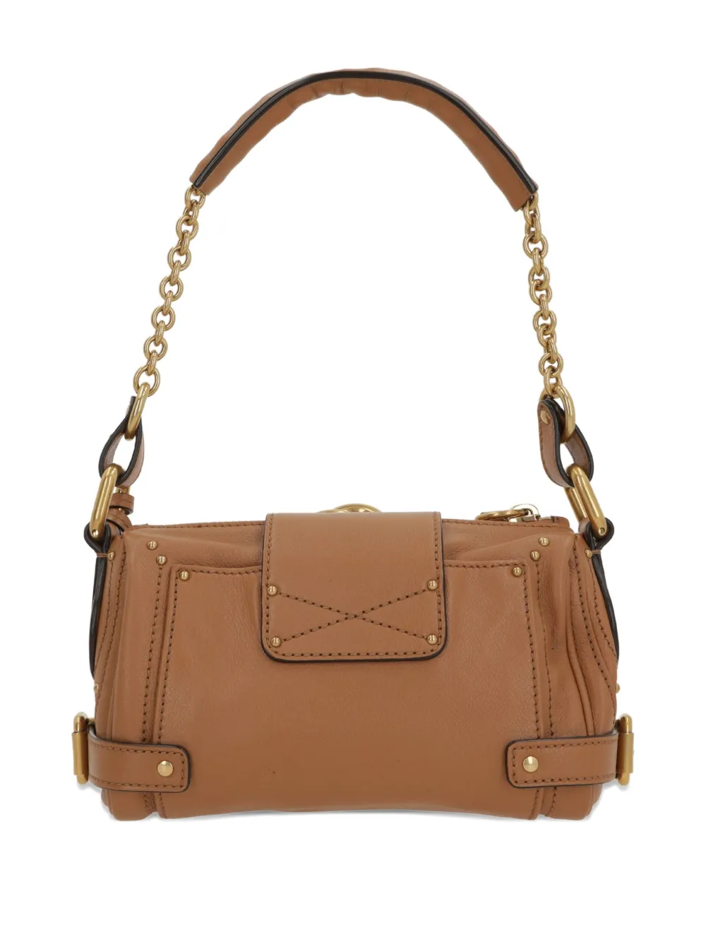 Chloé Paddington Textured-leather Shoulder Bag In Brown