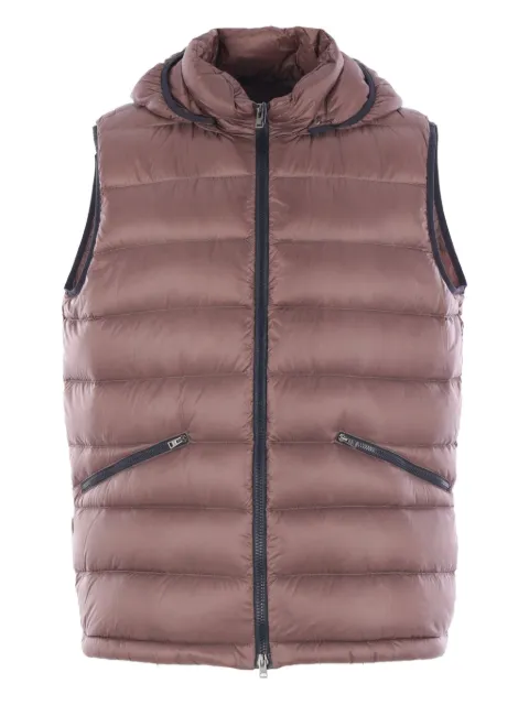 Herno Gilet trapuntato con cappuccio