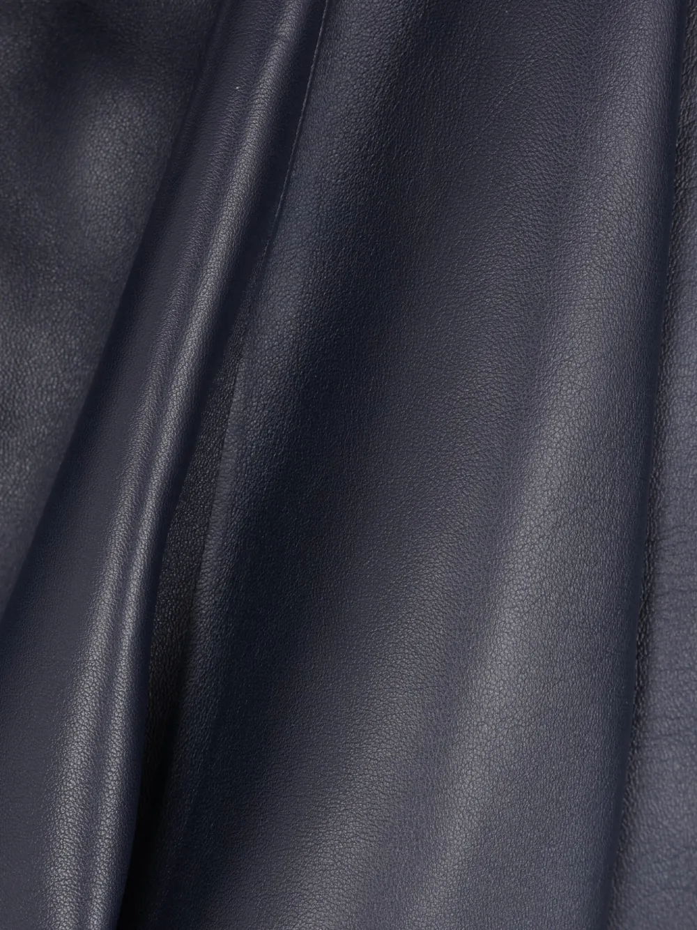 Loewe Belted Leather Jacket In Blue