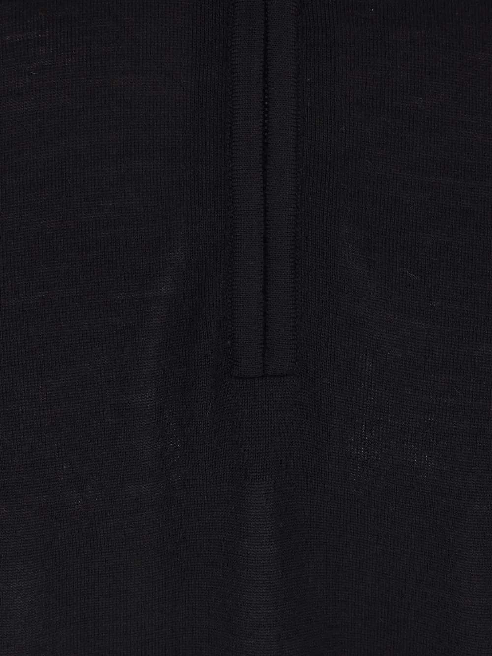 Giorgio Armani Trui met geborduurd logo en halve rits Zwart