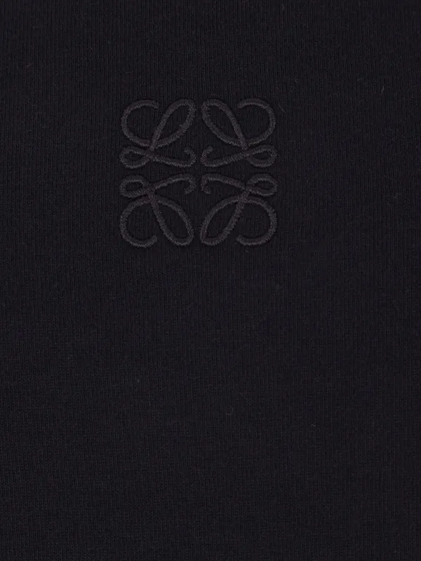 【LOEWE】刺繍Tシャツドレープ 関税込み LOEWE ドレープ Tシャツ | ブラック | FARFETCH JP