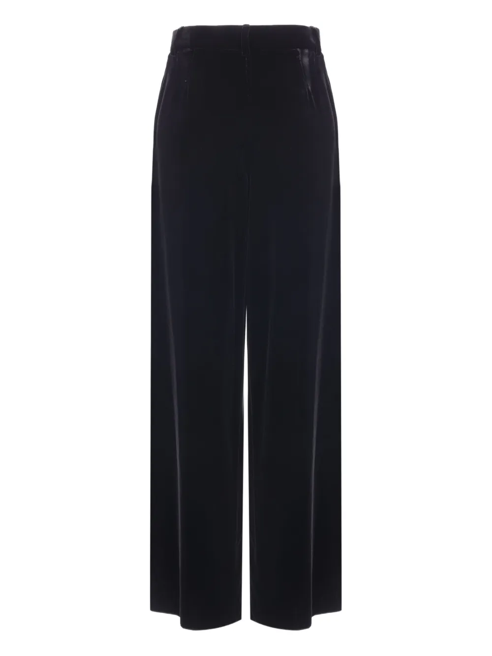 Giorgio Armani Fluwelen straight broek Zwart