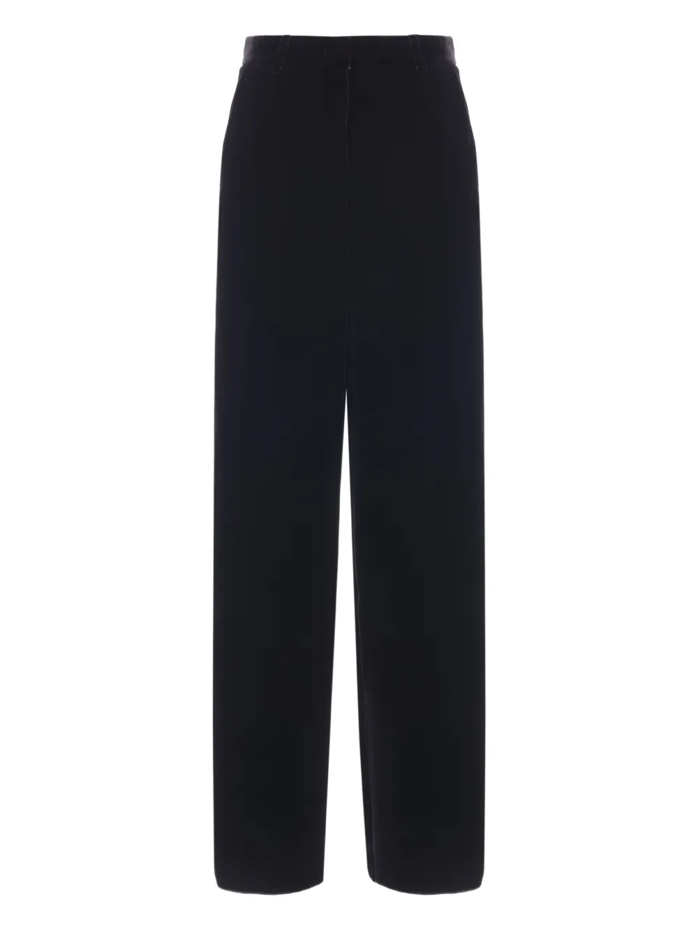 Giorgio Armani Fluwelen straight broek Zwart