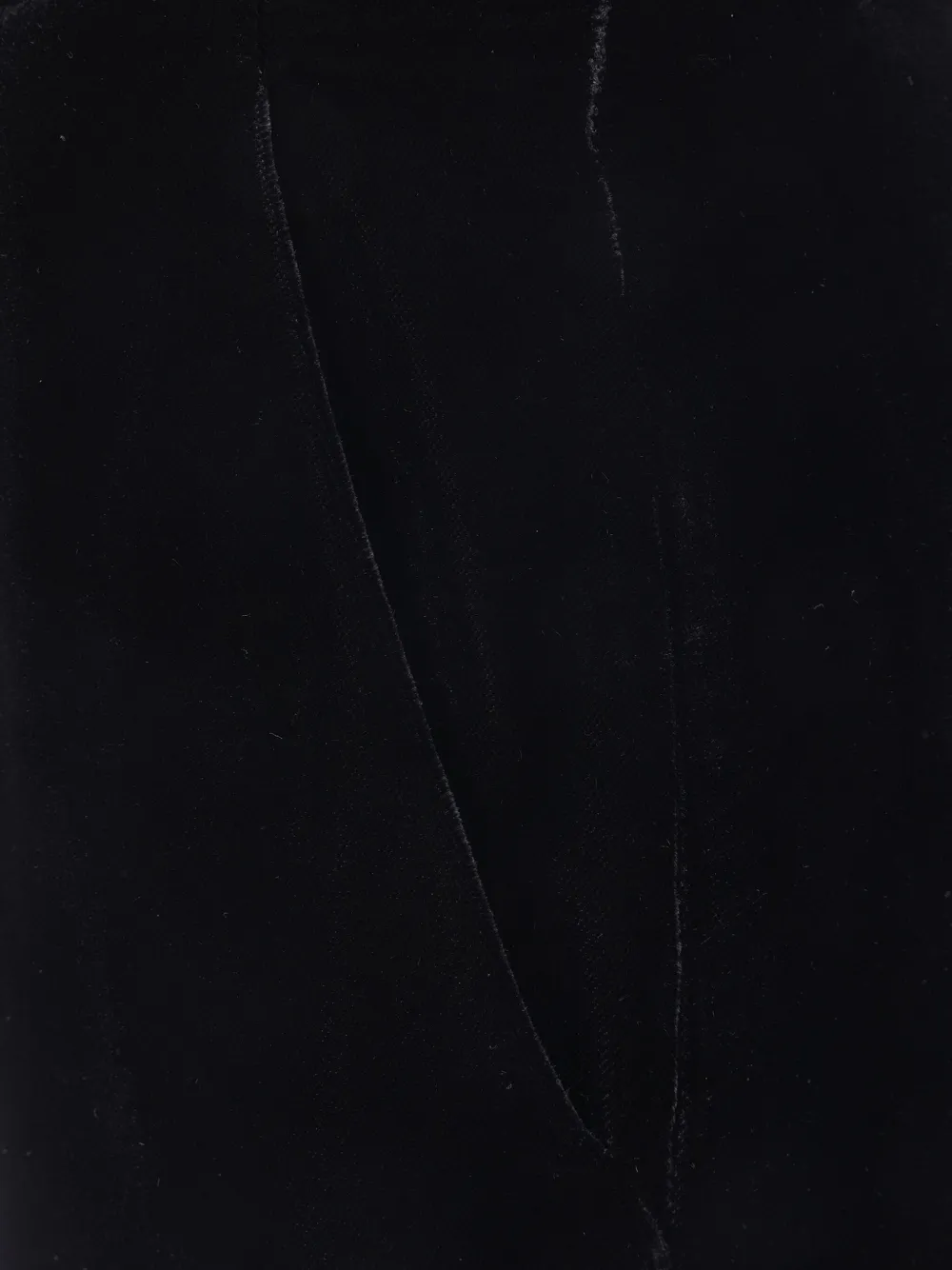 Giorgio Armani Fluwelen straight broek Zwart