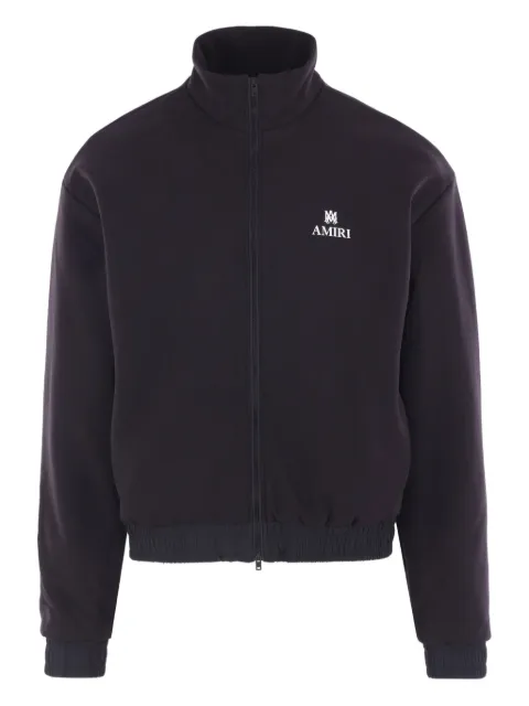 AMIRI logo-embroidered zip-up sweatshirt