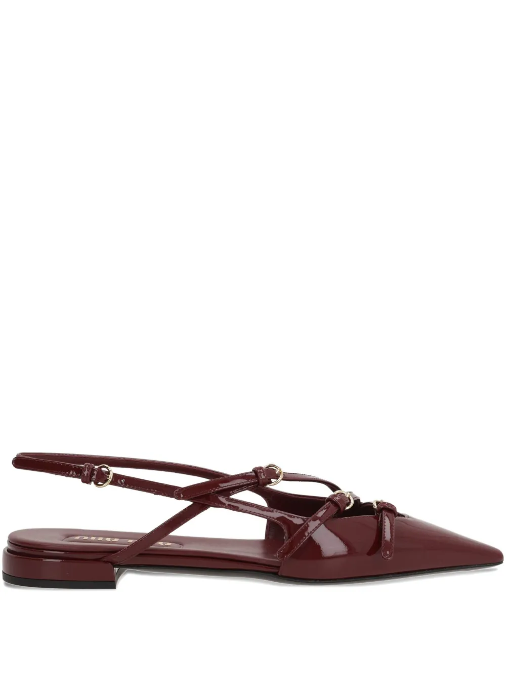 Miu Slingback pumps Rood