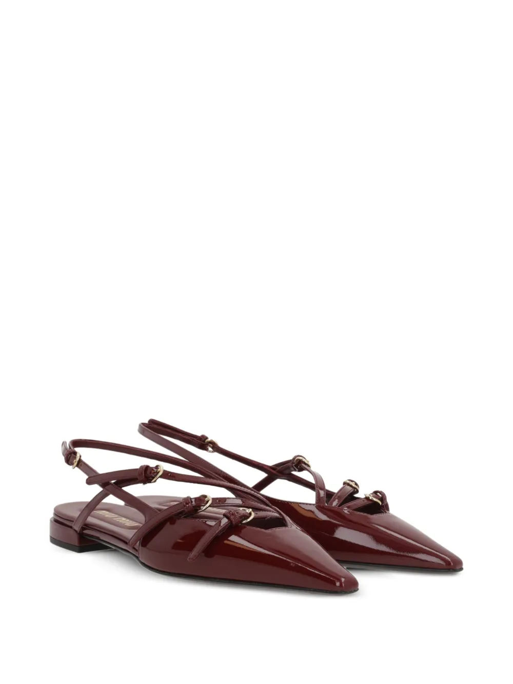 Miu Slingback pumps Rood