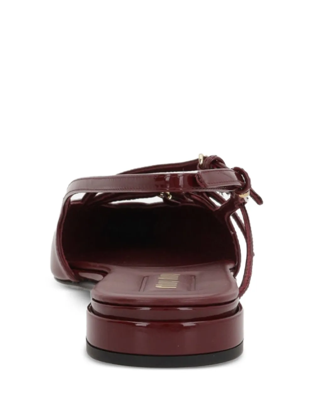 Miu Slingback pumps Rood