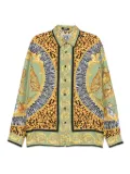 Versace mix-print shirt - Green