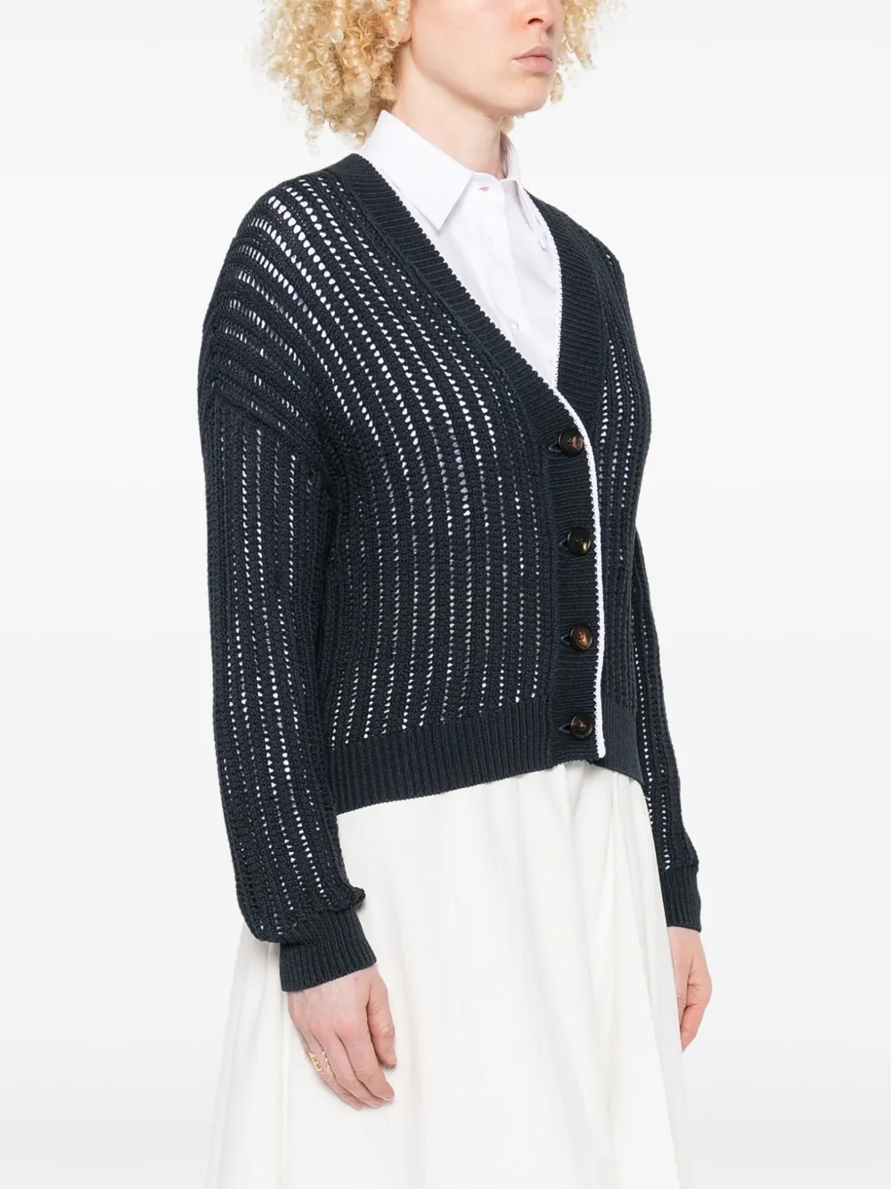 Brunello Cucinelli Button-up vest Blauw