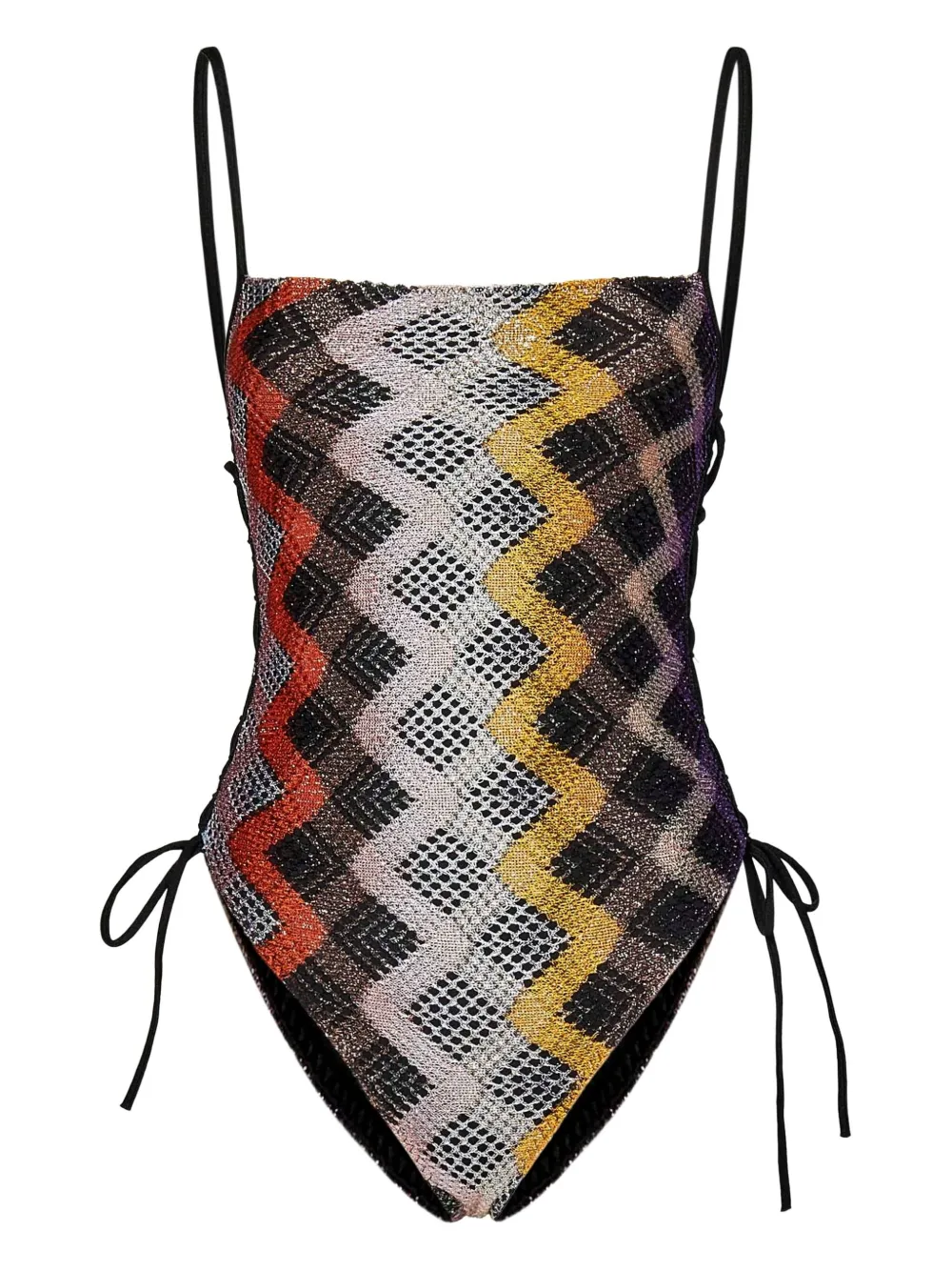 Missoni zigzag-pattern swimsuit | Black | Image 1