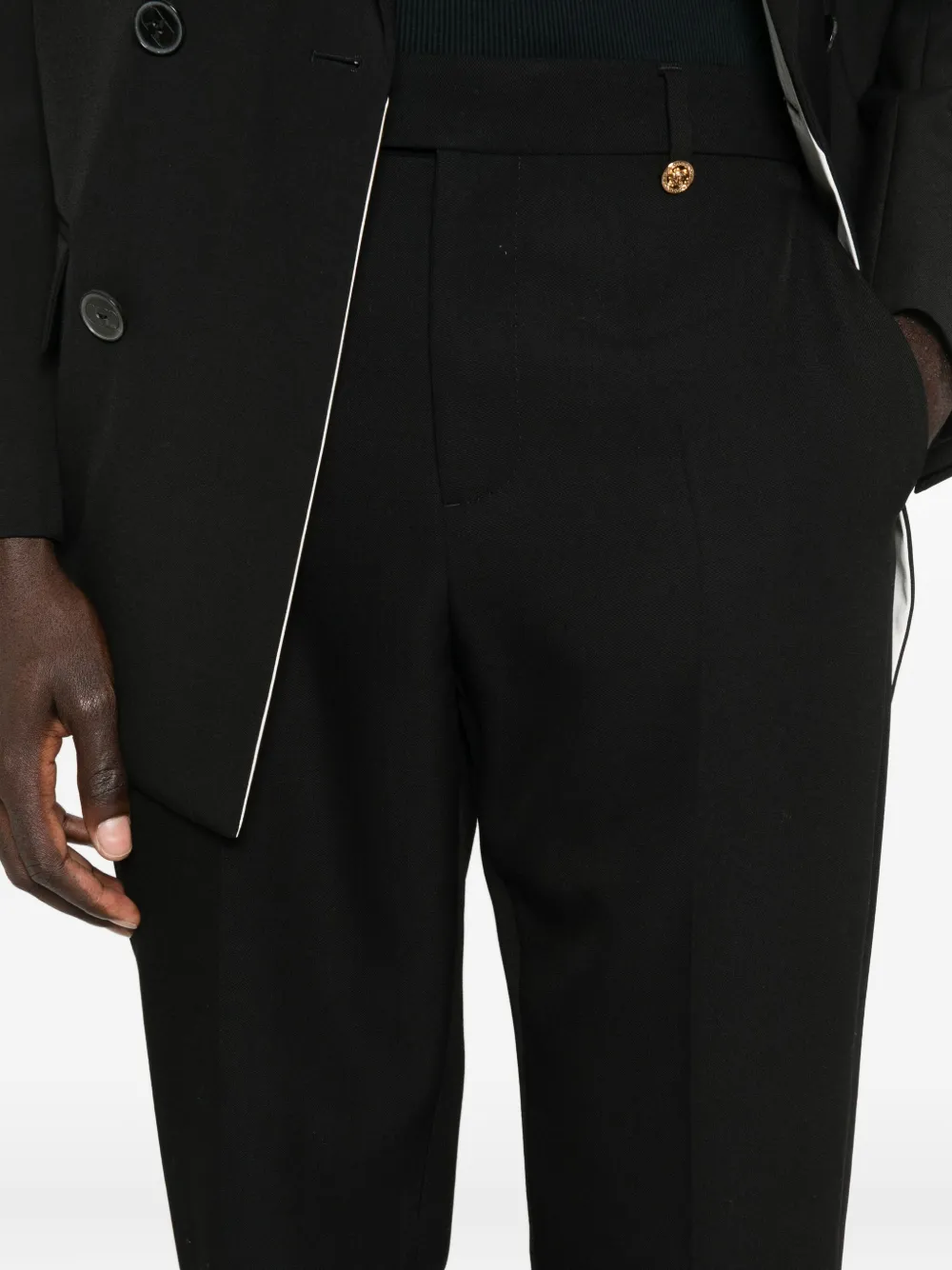 Versace Wollen broek Zwart