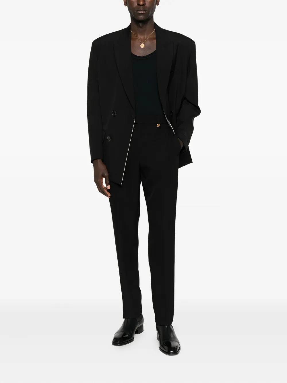 Versace wool trousers - Zwart