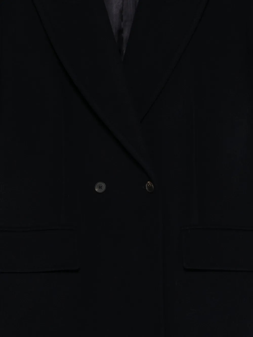 Frenken Double-breasted Coat In Black