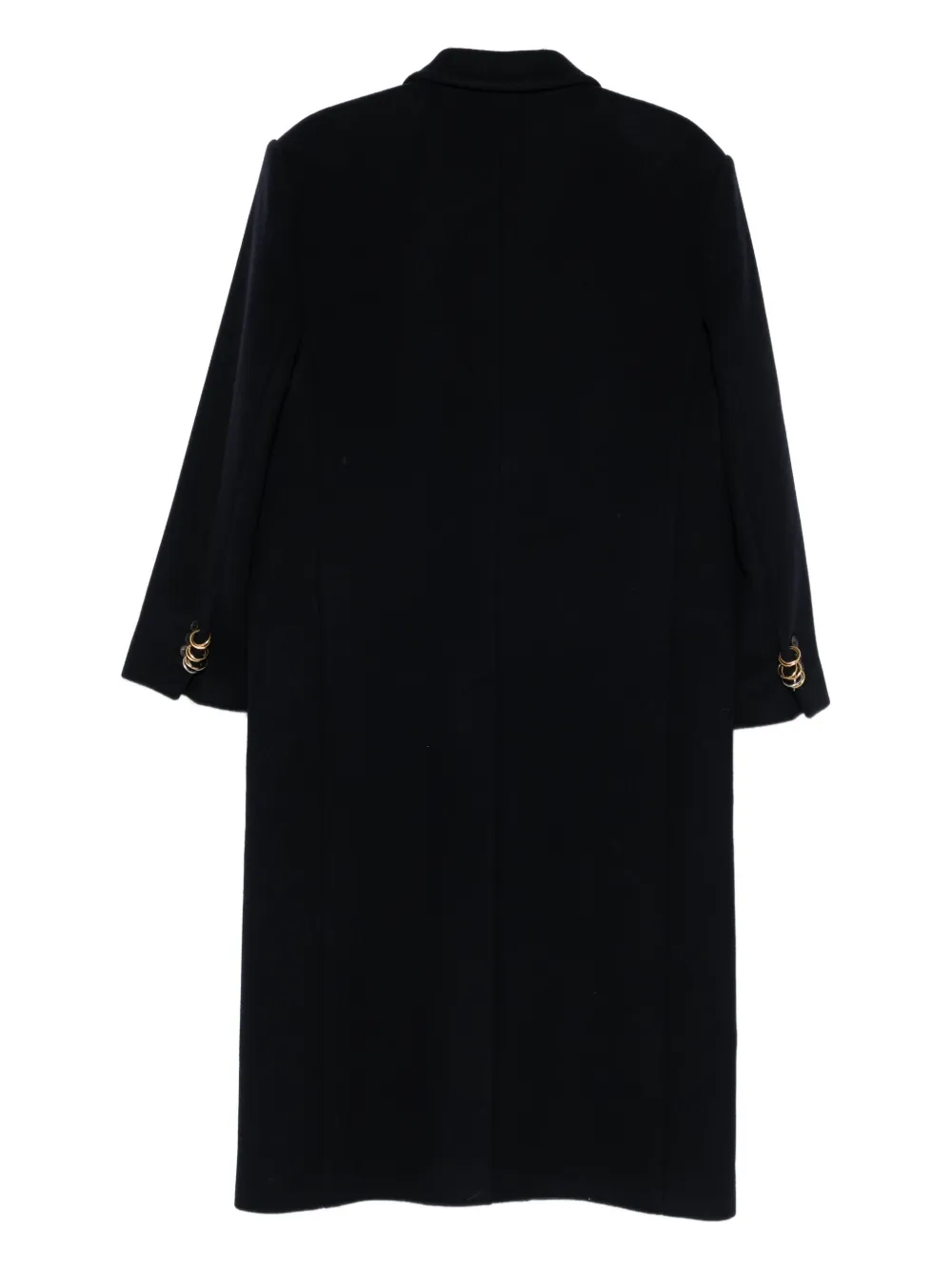 Frenken Double-breasted Coat In Black