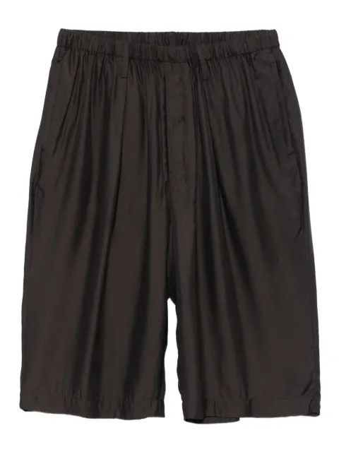 Frenken elasticated-waistband pleated shorts