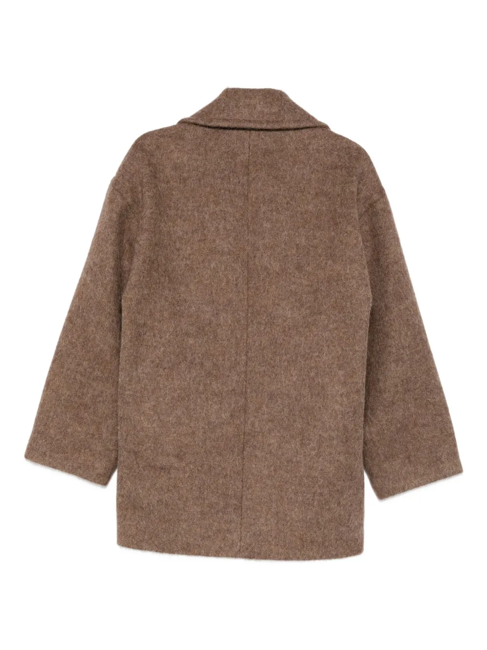 Frenken Water Men's Double-breasted Coat In Brown