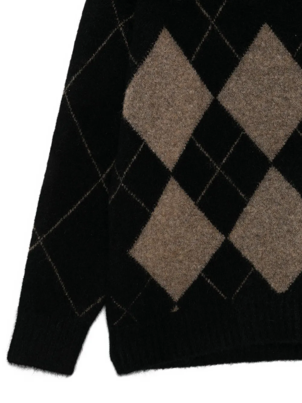 Frenken Argyle-pattern Jumper In Black