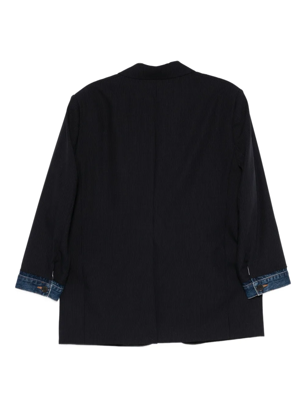 Frenken Devotion Pinstripe Blazer Jacket In Blue