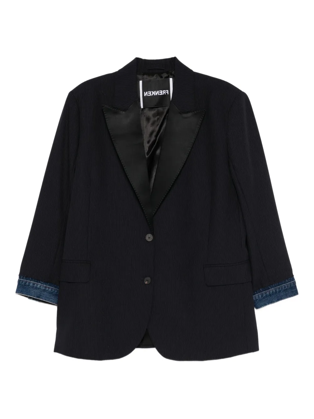 Frenken Devotion Pinstripe blazer jacket | Blue | Image 1