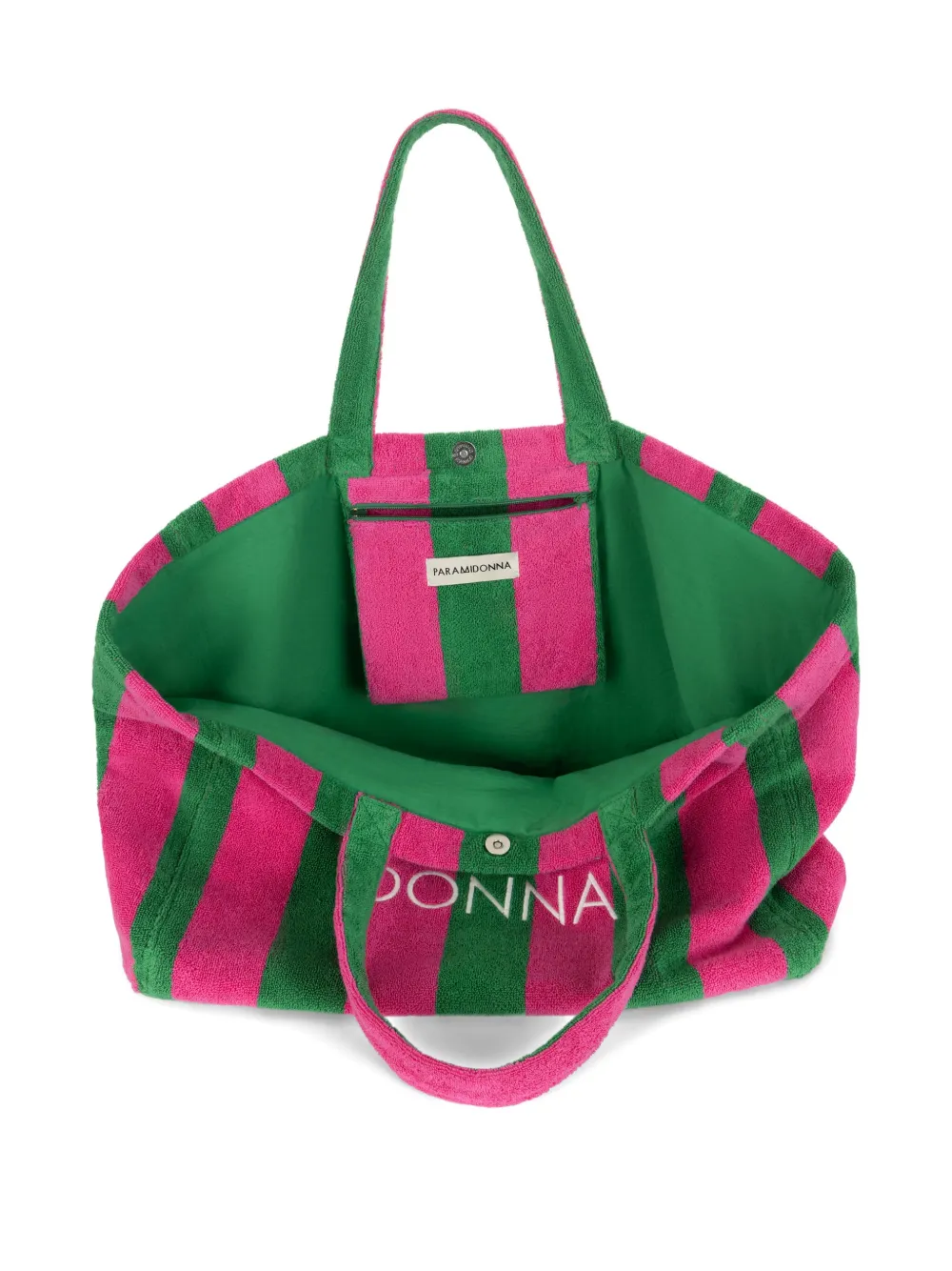 PARAMIDONNA Gestreepte shopper - Roze
