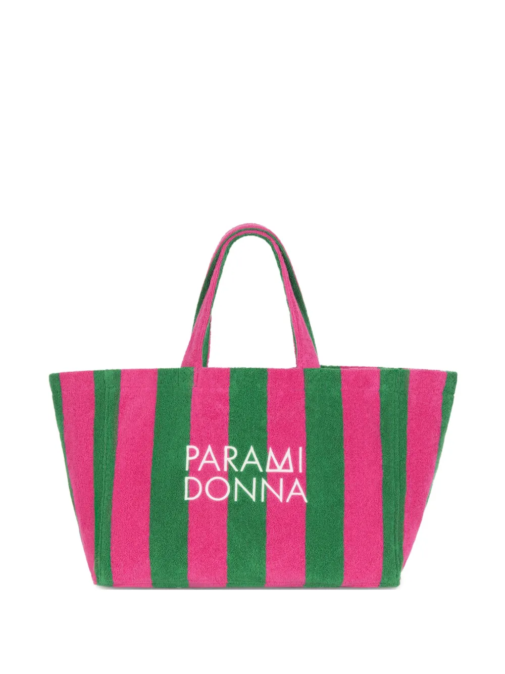 PARAMIDONNA large striped tote bag | Pink | Image 1