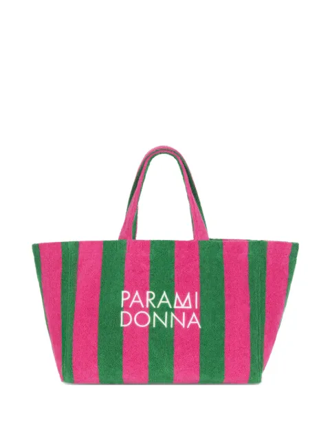 PARAMIDONNA large striped tote bag