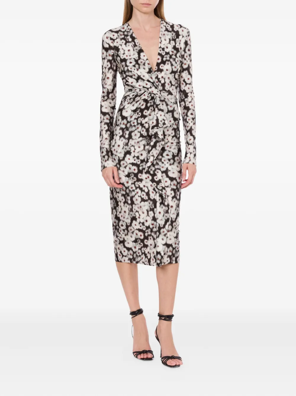 Philosophy Di Lorenzo Serafini floral-print dress Beige